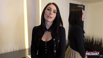 Inked brunette ashley wolf stuffs her pussy with a dildo and rubs her tits