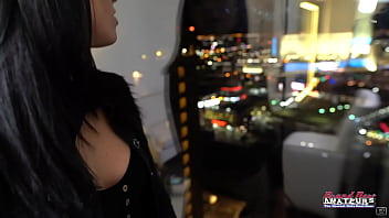 Inked brunette ashley wolf stuffs her pussy with a dildo and rubs her tits