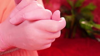 Asmr hot video nitrile gloves fetish clip sfw arya grander