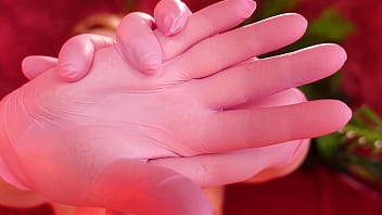 Asmr hot video nitrile gloves fetish clip sfw arya grander