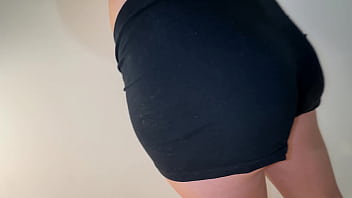 Licking the anus of a beautiful woman at different stages of pregnancy