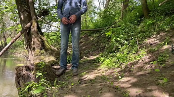 Mother in law risks being seen in public park