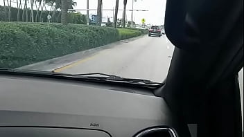 Isabella flames in between my legs sucking me up while im driving