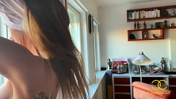 "cum in my mouth " neighbor bear me over the window and fucked me hard until i lost control
