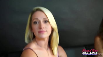 Petite hotties meredith and jennifer share a hard cock to deepthroat