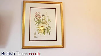 Naughty british college student makes her step dad cum