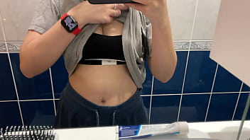 Compilation pissing in different public toilets close up pov