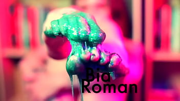 Barefoot stuck in glue & masturbation