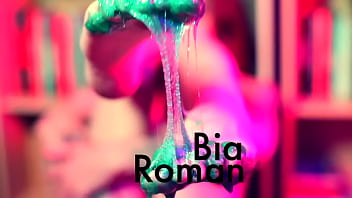 Barefoot stuck in glue & masturbation