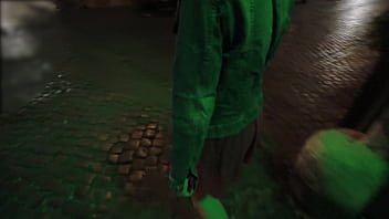 Caught teacher gives fingering in public at night in paris with people and cars nearby