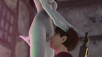 Stepsister blowjob cock worship