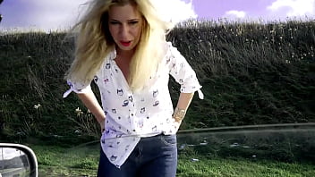 Street hooker is fucked hard in ass and deepthroat till she puke