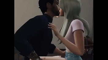 College student gets fucked against a desk