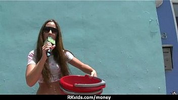 Sexy teen nails her butt on hard dick for cash 10