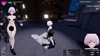 帰宅してきた人がエレベーター乗ったので一緒にエレベーターに乗り、その人の後ろでこっそり露出！