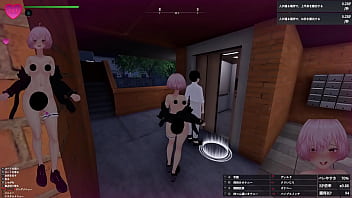 帰宅してきた人がエレベーター乗ったので一緒にエレベーターに乗り、その人の後ろでこっそり露出！