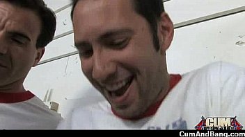 Amateur ebony interracial group sex with facial 5