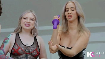Goddesses edging & denying meat puppet asshole