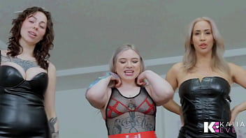 Goddesses edging & denying meat puppet asshole