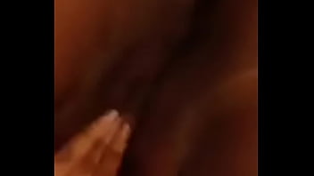 Hot friend playing with her fat pussy for me