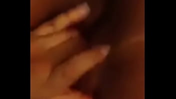 Hot friend playing with her fat pussy for me