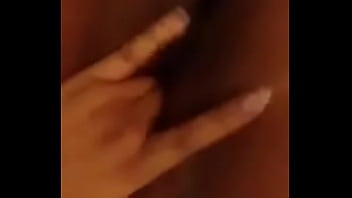 Hot friend playing with her fat pussy for me