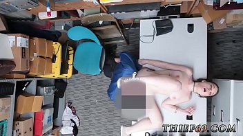 Gorgeous teen facial and cam taking the merchandise from the store