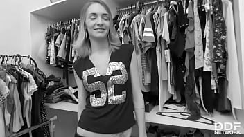 Changing room blowjob