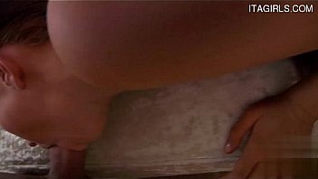 Cute teen deepthroat cum