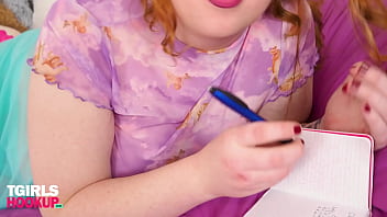 Chubby Trans Babe Toys Her Ass thumbnail