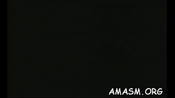 Startling hottie blowing big meat member