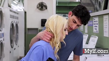 Fucked milf & her stepdaughter at laundromat