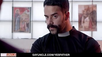 Catholic Boy Benjamin Blue Gets The Priest's Big Cock In His Tight Asshole thumbnail