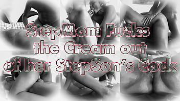 Ditaya rides on cam crest’s cock until he squirts his stepson jizz