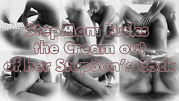 Ditaya rides on cam crest’s cock until he squirts his stepson jizz