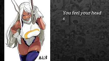 Faygrey mirko from boku no hero academia trains you in the art of sucking cocks