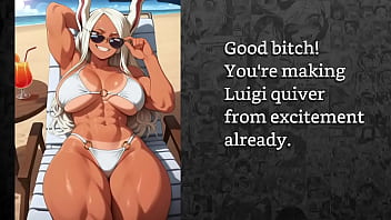 Faygrey mirko from boku no hero academia trains you in the art of sucking cocks