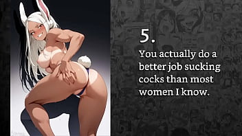 Faygrey mirko from boku no hero academia trains you in the art of sucking cocks