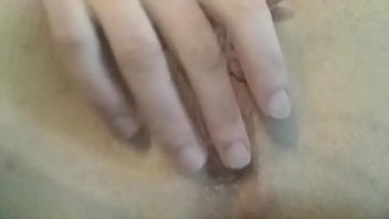 Wife fingering her sexy little pussy for me