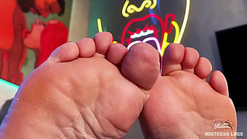 Wiggling toes on the table in front of your face