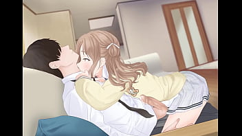 Una chica pasa el rato con su sempai