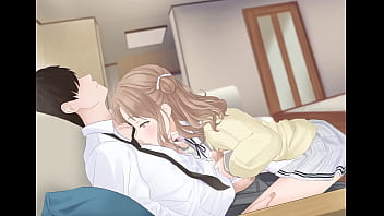 Una chica pasa el rato con su sempai