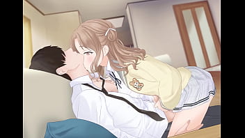 Una chica pasa el rato con su sempai