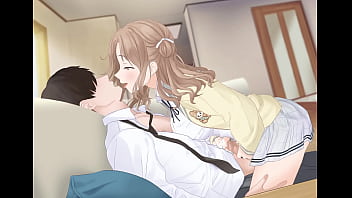 Una chica pasa el rato con su sempai