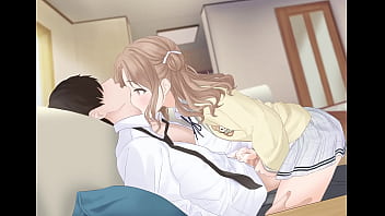 Una chica pasa el rato con su sempai