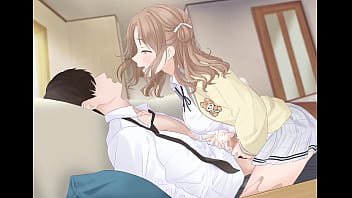 Una chica pasa el rato con su sempai