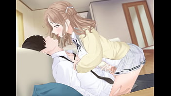 Una chica pasa el rato con su sempai