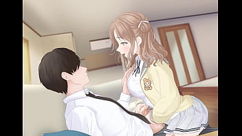 Una chica pasa el rato con su sempai