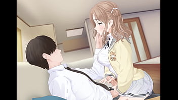 Una chica pasa el rato con su sempai