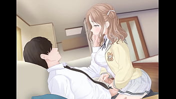 Una chica pasa el rato con su sempai